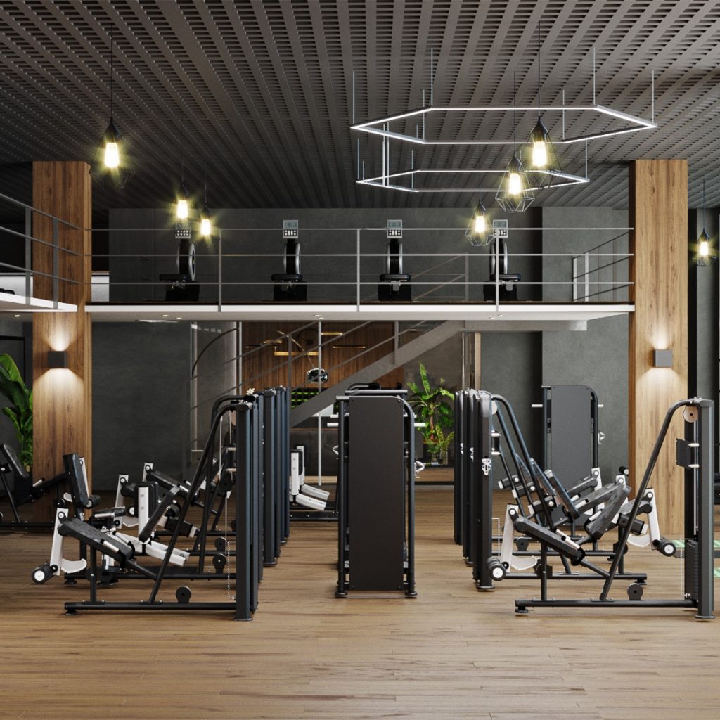 Modern and empty gym