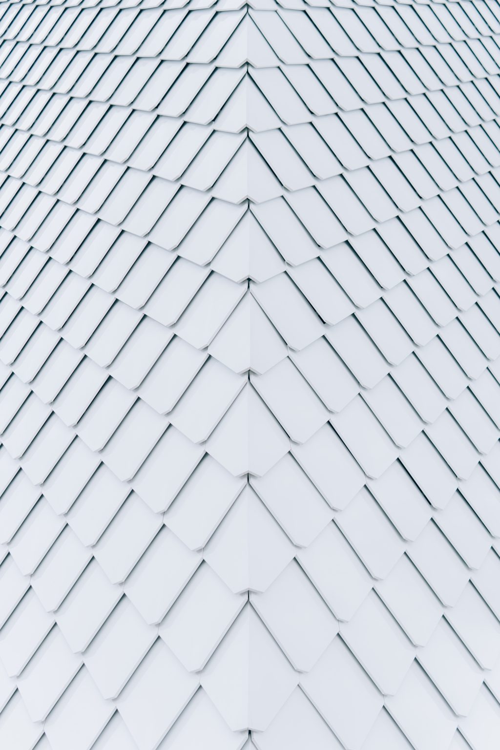 White abstract roof top tiles