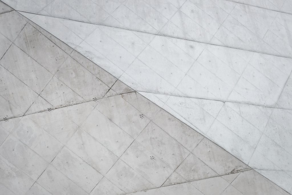 abstract white concrete architecture closeup