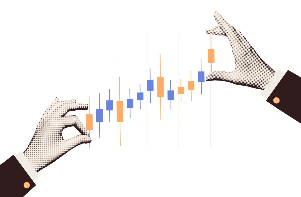 image of two hands arranging data