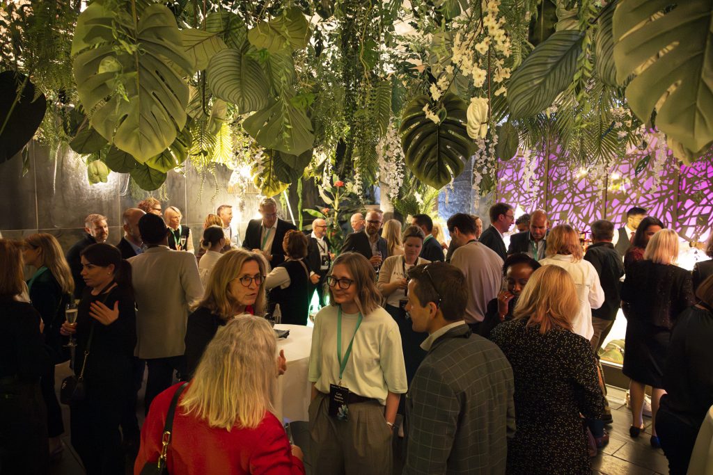 Photo of guest networking at our matthew syed winning under pressure event