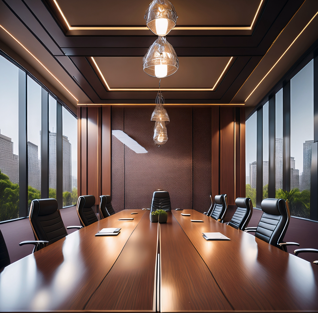 ai generated empty boardroom