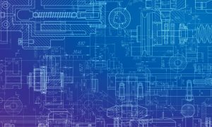 Engineering drawing .Parts for industrial construction.Technology background.
