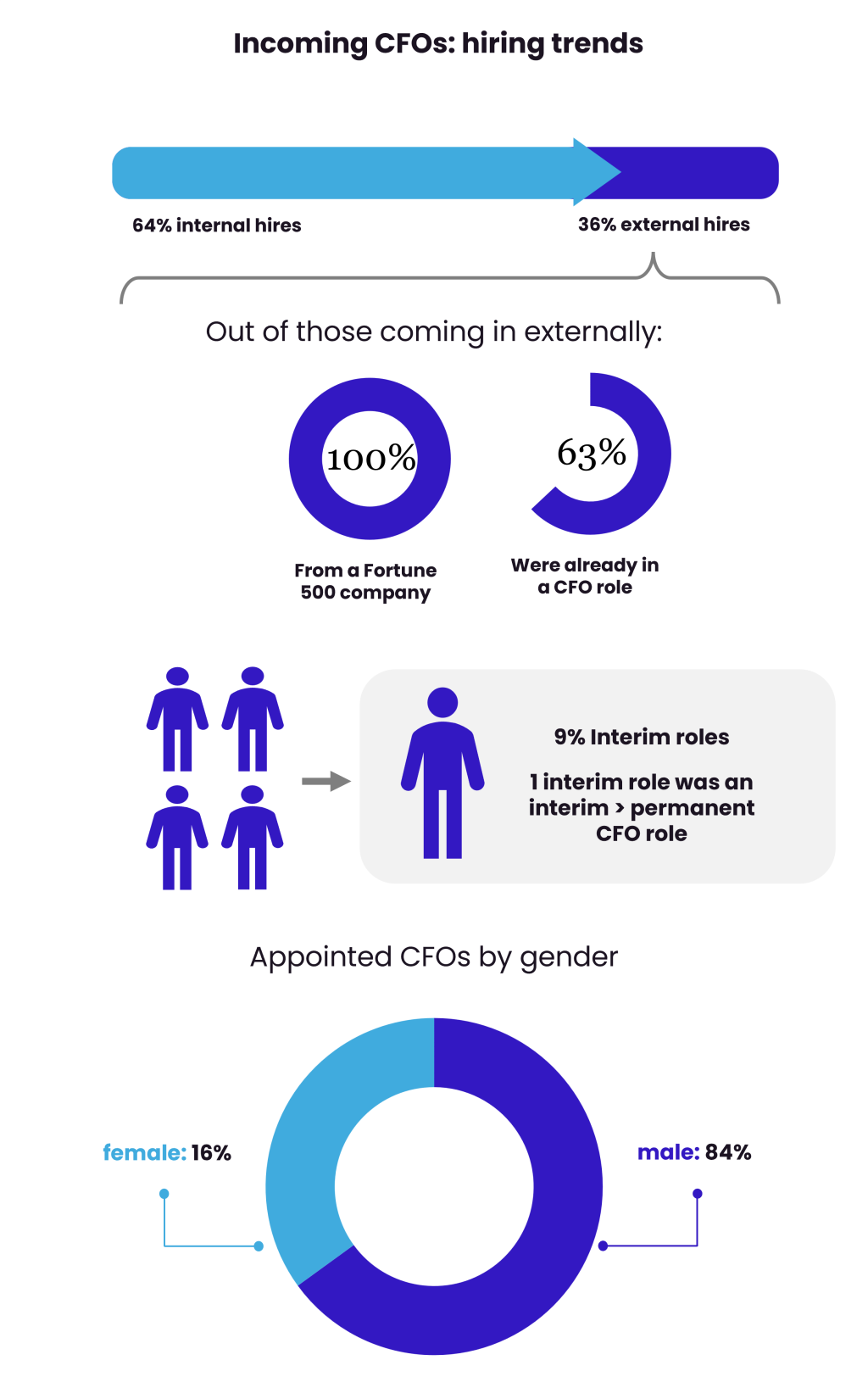 CFO data analysis infographic supporting copy