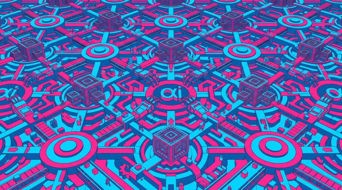 repetitive AI image
